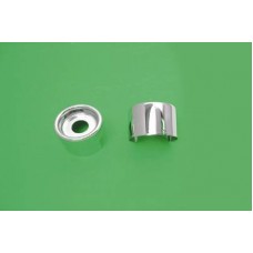 Upper Shock Stud Covers Chrome Tall Style 54-0124