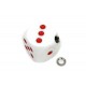 White Dice Style Shifter Knob 21-0938