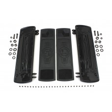 World's Fair Style Rectangular Footboard Set Black 27-0868
