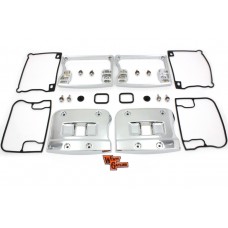 Wyatt Gatling Top Rocker Box Cover and D-Ring Set Chrome 43-0377