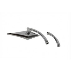 Zoid Mirror with Billet Curved Stem 34-8005