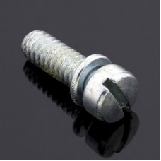 S&S Screw, Slotted, FHS, w/ Lock Washer, 1/4-20 x 3/4″, 10 Pack 50-0096